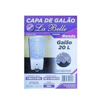 Capa de renda para galao de agua 90x40cm - LA BELLE