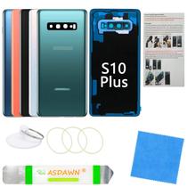 Capa de reposição de vidro traseiro para Samsung Galaxy S10+ verde Capa de reposição de vidro traseiro para Samsung Galaxy S10+ verde