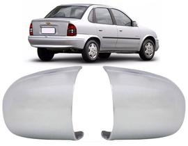 Capa de retrovisor cromado corsa classic 97 a 2010 par