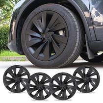 Capa de Roda Preta Fosca 19" Klutchtech para Tesla Model Y 2025-26