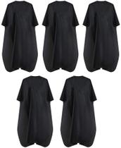 Capa de salão de cabeleireiro BSFHH impermeável preta de nylon 150x120cm Capa de salão de cabeleireiro BSFHH impermeável preta de nylon 150x120cm