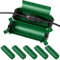 Capa de segurança com cabo de extensão Flemoon, pacote com 6 unidades, verde, impermeável