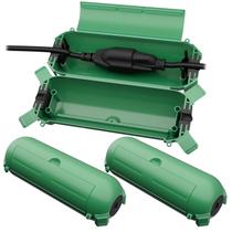 Capa de segurança do cabo de extensão Flemoon IP44 impermeável verde