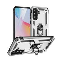 Capa De Silicone Antichoque Para Samsung Galaxy A56 A36 A26 5G Com Suporte De Anel E Bumper Traseiro
