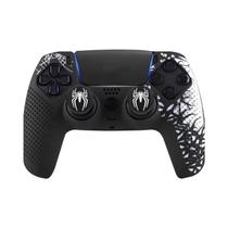 Capa De Silicone Antiderrapante Para Controle PS5 Com Adesivo Protetor Para Thumbstick