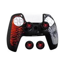 Capa De Silicone Antiderrapante Para Controle PS5 Com Grip De Borracha E Capa Para Touch Pad