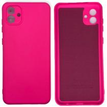 Capa de Silicone Aveludada para Samsung A04 Core - Pink