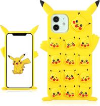 Capa de silicone Bubble Pikacha para iPhone 12 Pro Max U2002Design Desenho animado engraçado bonito exclusivo anime estético protetor divertido capas legais para meninos meninas jovens (para iPhone 12 Pro Max 6,7") Capa de silicone Bubble Pikacha para iPhone 12 Pro Max U2002Design Desenho animado engraçado bonito exclusivo anime estético protetor divertido capas legais para meninos meninas jovens (para iPhone 12 Pro Max 6,7")