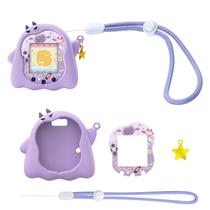 Capa de silicone BUBBLELOGUS Uni para Tamagotchi TPU macio roxo Capa de silicone BUBBLELOGUS Uni para Tamagotchi TPU macio roxo
