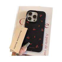 Capa De Silicone Cartoon Cherry Lichee Para iPhone 16 15 14 13 12 11 pro Max XS Max XR 14 15 16 plus