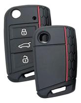 Capa De Silicone Chave Virtus Nivus Tiguan Novo Polo Tcross