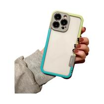 Capa De Silicone Colorida E Macia Para iPhone 16 15 14 13 Mini pro Max Plus, Capa Protetora Com