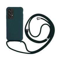 Capa De Silicone Com Cordão Para Samsung Galaxy Série a Para A17 A07 A25 A16 A36 A56 A26 A35 A55