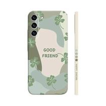 Capa De Silicone Com Desenho De Flor Para Samsung Galaxy S25 S24 S23 S22 Ultra plus A36 A34 A54 A56