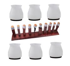 Capa de Silicone com Feltro para Pé de Móveis - Geoprotector Capa de Silicone com Feltro para Pé de Móveis - Geoprotector