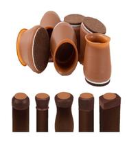 Capa de Silicone com Feltro - Proteção Pés Quadrados Capa de Silicone com Feltro - Proteção Pés Quadrados