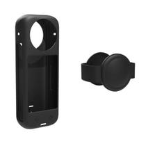 Capa De Silicone Com Tampa Lente Para Insta360 X4 Capa De Silicone Com Tampa Lente Para Insta360 X4
