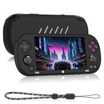 Capa de silicone compatível com Trimui Smart Pro de 5 polegadas preta