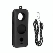 Capa de Silicone + Cordão de Segurança para Insta360 ONE X2