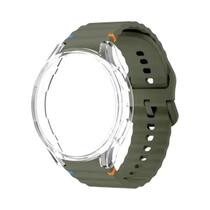 Capa De Silicone De 40mm 44mm Para Samsung Galaxy Watch 7 6 5 4 Protetor De Capa Bumper