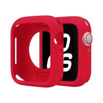 Capa De Silicone De 42mm 46mm Para Apple Watch Series 9 8 7 6 5 4 3 SE Protetor De Bumper Acessórios