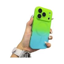 Capa De Silicone Fina Magnética Gradiente Para Apple iPhone 17 16 15 14 13 12 11 pro Max - NONE