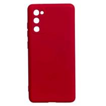 Capa de Silicone Forro Inteiro Vermelho Compatível Samsung Galaxy S20 Fe