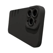 Capa De Silicone Fosca Macia Para iPhone 16 15 14 13 12 11 pro Max XR X XS 8 7 plus Com Protetor De