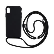 Capa de Silicone Fosco com Alça Crossbody para Samsung S24/S23 Ultra - À Prova de Choque