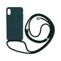 Capa de Silicone Fosco com Alça Crossbody para Samsung S24/S23 Ultra - À Prova de Choque