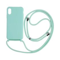 Capa de Silicone Fosco com Alça Crossbody para Samsung S24/S23 Ultra - À Prova de Choque