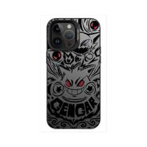 Capa de Silicone Gengar Pokémon para iPhone 15 Pro Max/14 Plus/13/12/X/XS Max/XR