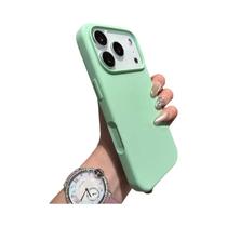 Capa De Silicone Líquido Antichoque Cor Candy Para iPhone 17 pro Max 16 15 14 13 plus Com Bumper