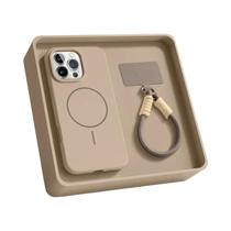 Capa De Silicone Líquido Com Alça Para iPhone 17 16E 16 14 15 plus 12 13 11 pro Max Magsafe