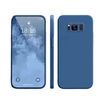 Capa De Silicone Líquido Macia Quadrada Para Samsung Galaxy S8 S9 S10 S20 S21 plus Capa Traseira