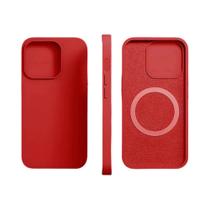 Capa De Silicone Líquido Magsafe Para iPhone 15 14 13 12 11 pro Max Plus, Capa Macia À Prova De