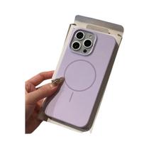 Capa De Silicone Líquido Para iPhone 16E 16 15 14 13 12 11 pro Max Com Carregamento Sem Fio Magsafe