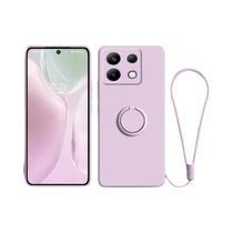 Capa De Silicone Líquido TPU Com Suporte De Anel Para MOTO EDGE 60 pro Fusion S G86 G56 G85 G35 G84