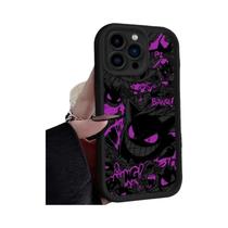 Capa De Silicone Luxuosa Gengar Pokémon Para iPhone 17 16 15 14 13 12 11 pro Max X XS SE 2020 XR
