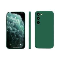 Capa De Silicone Luxuosa Preta Para Samsung S24 S23 S22 S21 S20 FE Ultra Galaxy A32 A42 A51 A52 A72