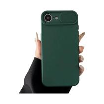 Capa De Silicone Macia Com Proteção Deslizante Para Lente Da Câmera À Prova De Choque Para iPhone