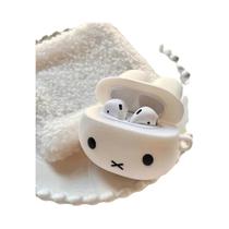 Capa De Silicone Macia E Fofa Do Coelho Miffy Para Apple Airpods pro 1 2 3 Geração, Estojo Para Capa De Silicone Macia E Fofa Do Coelho Miffy Para Apple Airpods pro 1 2 3 Geração, Estojo Para