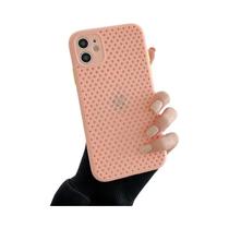 Capa de Silicone Macia e Respirável para iPhone - Anti-Choque (Pro Max, XS, XR, 8, 7)