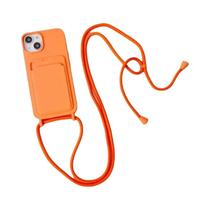Capa De Silicone Macia Para iPhone 17 16 15 pro Max 14 plus 13 12 11 Com Suporte Para Cartão E