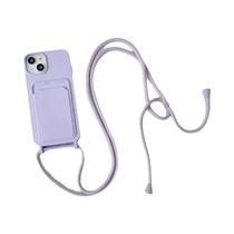 Capa De Silicone Macia Para iPhone 17 16 15 pro Max 14 plus 13 12 11 Com Suporte Para Cartão E