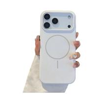 Capa De Silicone Magnética Magsafe De Cor Sólida Para Carregamento Sem Fio Para iPhone 17 pro Max 17