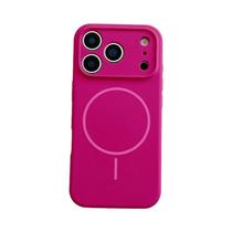 Capa De Silicone Magnética Magsafe De Cor Sólida Para Carregamento Sem Fio Para iPhone 17 pro Max 17