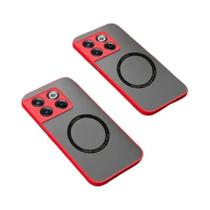 Capa De Silicone Magsafe Para Telefone Oneplus Luxuosa Com Carregamento Sem Fio Magnético Para 12 11