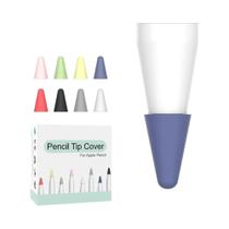 Capa De Silicone Para Apple Pencil Com 8 Pontas Substituíveis Protetor De Ponta Para Caneta Stylus