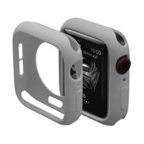 Capa De Silicone Para Apple Watch Series - Cinza